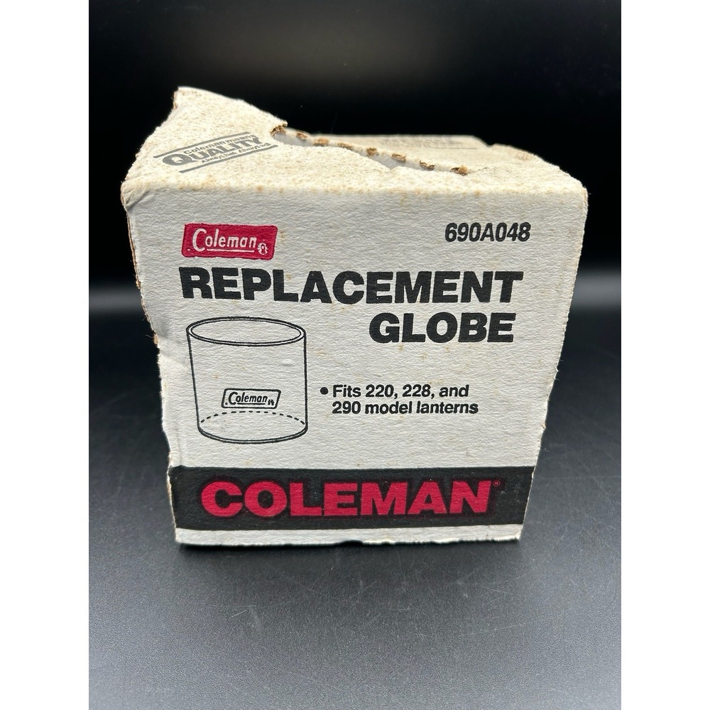 NOS Coleman 690A048 Replacement Glass Globe Lanterns Fits Models 220 228 & 290